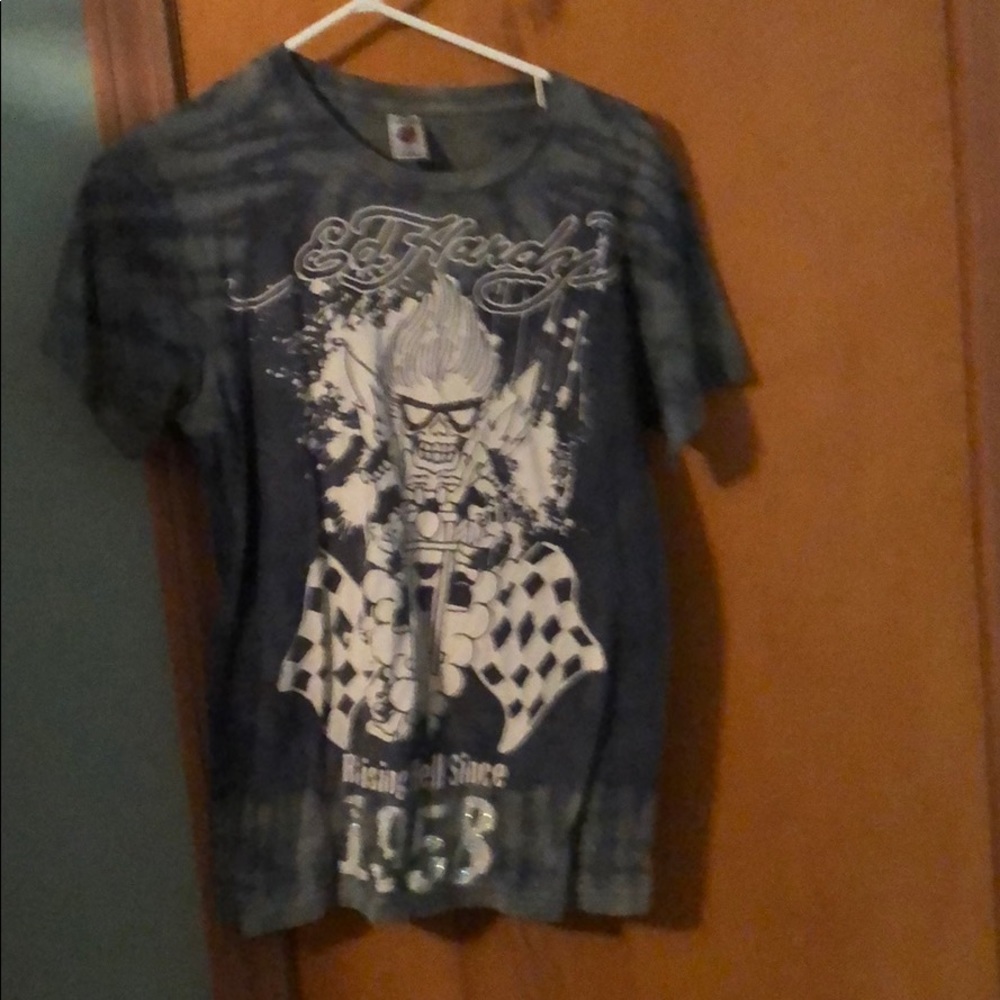 Ed hardy t shirt bling motorcycle